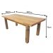 Mesa Jantar Área Gourmet Colonial Madeira Maciça 2,20m