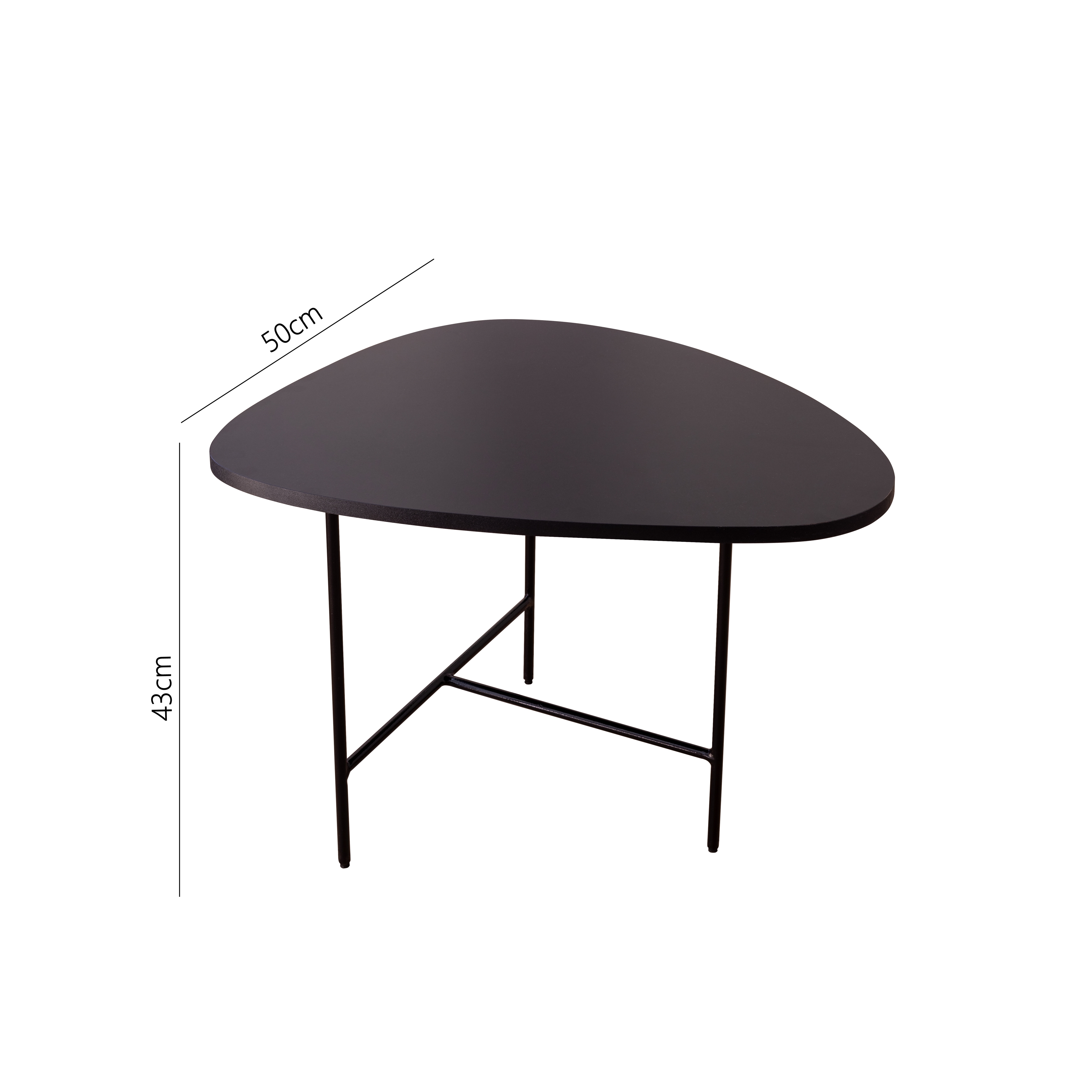 Conjunto de mesas de centro orgânica Mira estilo industrial moderna