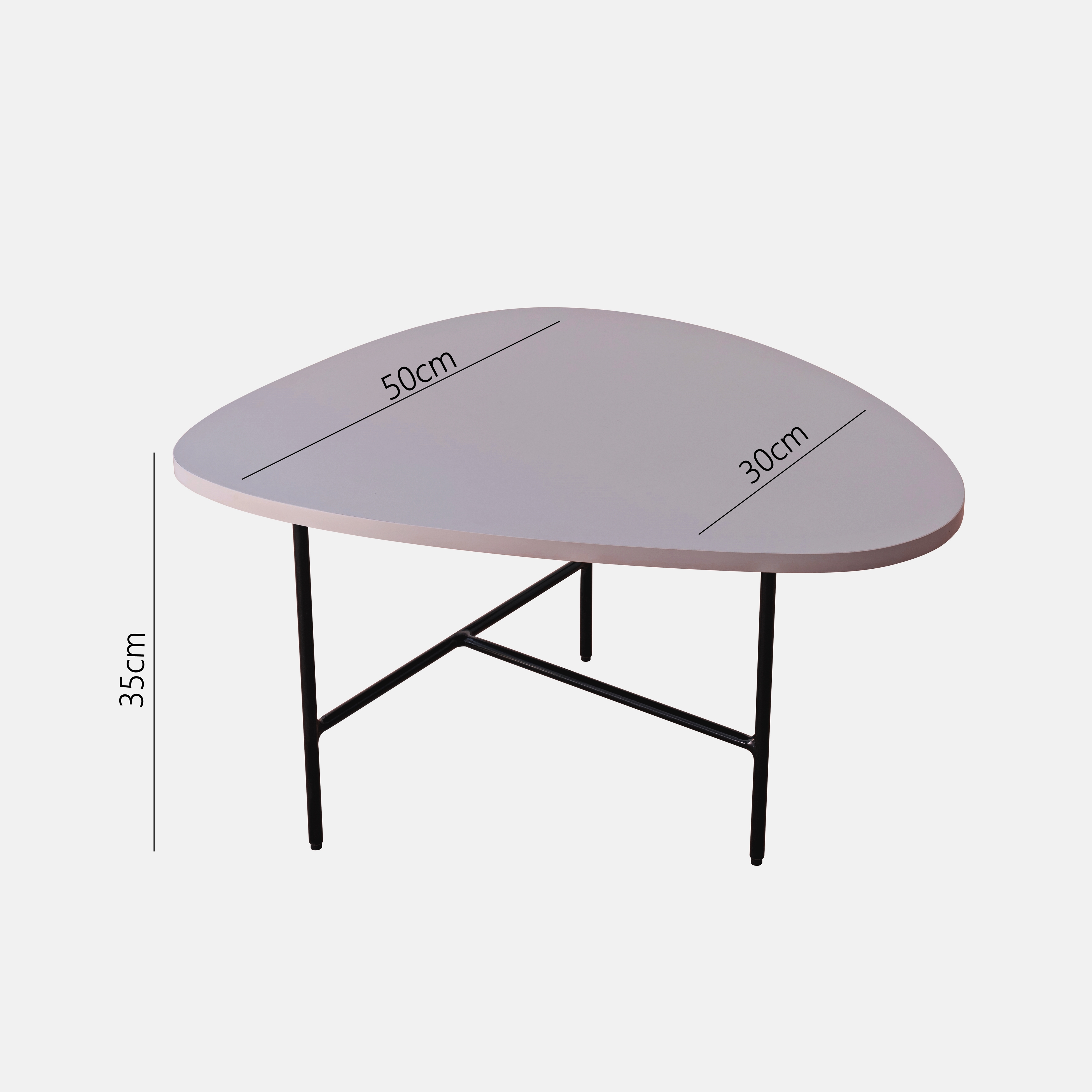 Conjunto de mesas de centro orgânica Mira estilo industrial moderna