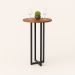 Mesa Bistrô alta redonda gourmet Miró 60cm freijó moderna estilo industrial