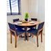 Mesa de jantar redonda Miró com base estilo industrial Miró 110cm Freijó