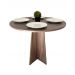 Mesa de jantar redonda Sanka 90cm Madeira Marrom 4 lugares mdf