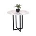 Mesa de jantar redonda branca 90cm para quatro lugares Miró