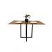 Mesa de jantar retangular 4 lugares Ipê Freijó 130x80cm moderna 