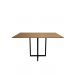 Mesa de jantar retangular 4 lugares Ipê Freijó 130x80cm moderna 