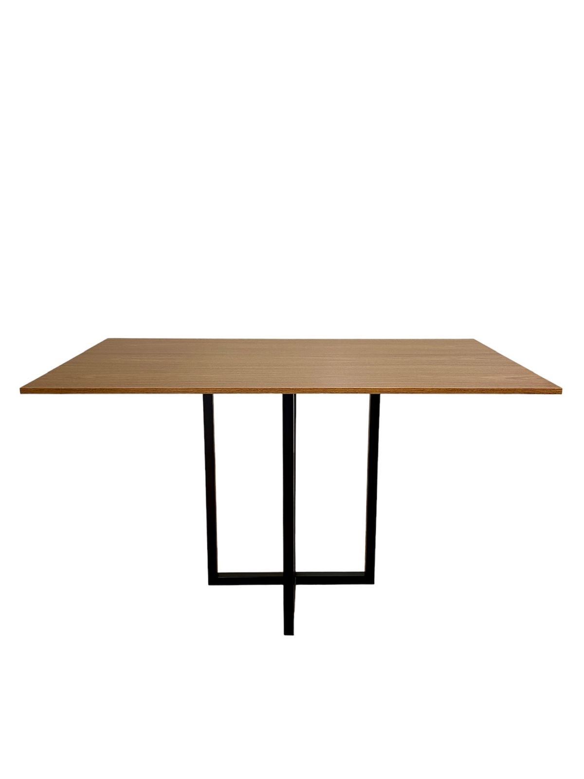 Mesa de jantar retangular 4 lugares Ipê Freijó 130x80cm moderna 