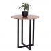 Mesa redonda jantar pequena 70cm Miró estilo industrial freijó