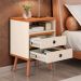 Kit 2 Mesas de cabeceira Alamo off white