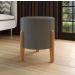 Kit Puff Banqueta Domus Decorativo Luxo Cor Cinza