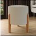 Puff Banqueta Domus Decorativo Luxo Cor Bege