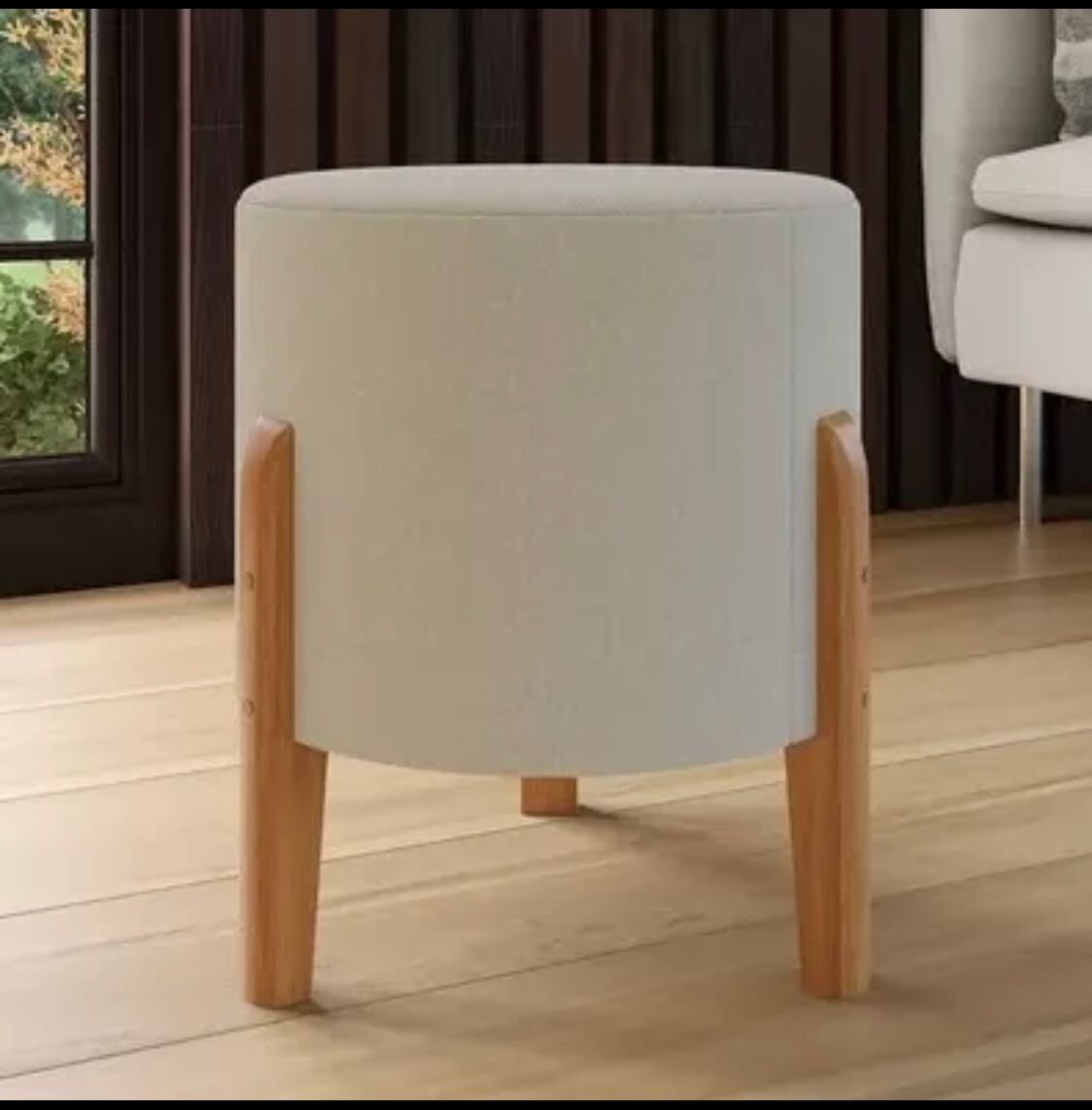 Puff Banqueta Domus Decorativo Luxo Cor Bege