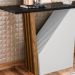 Aparador Para Sala de Estar Venetti N02 Ypê/Preto - Mpozenato