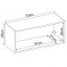 Armário Aéreo 1 Porta 70cm Firenze D02 Amendola/Branco - Mpozenato