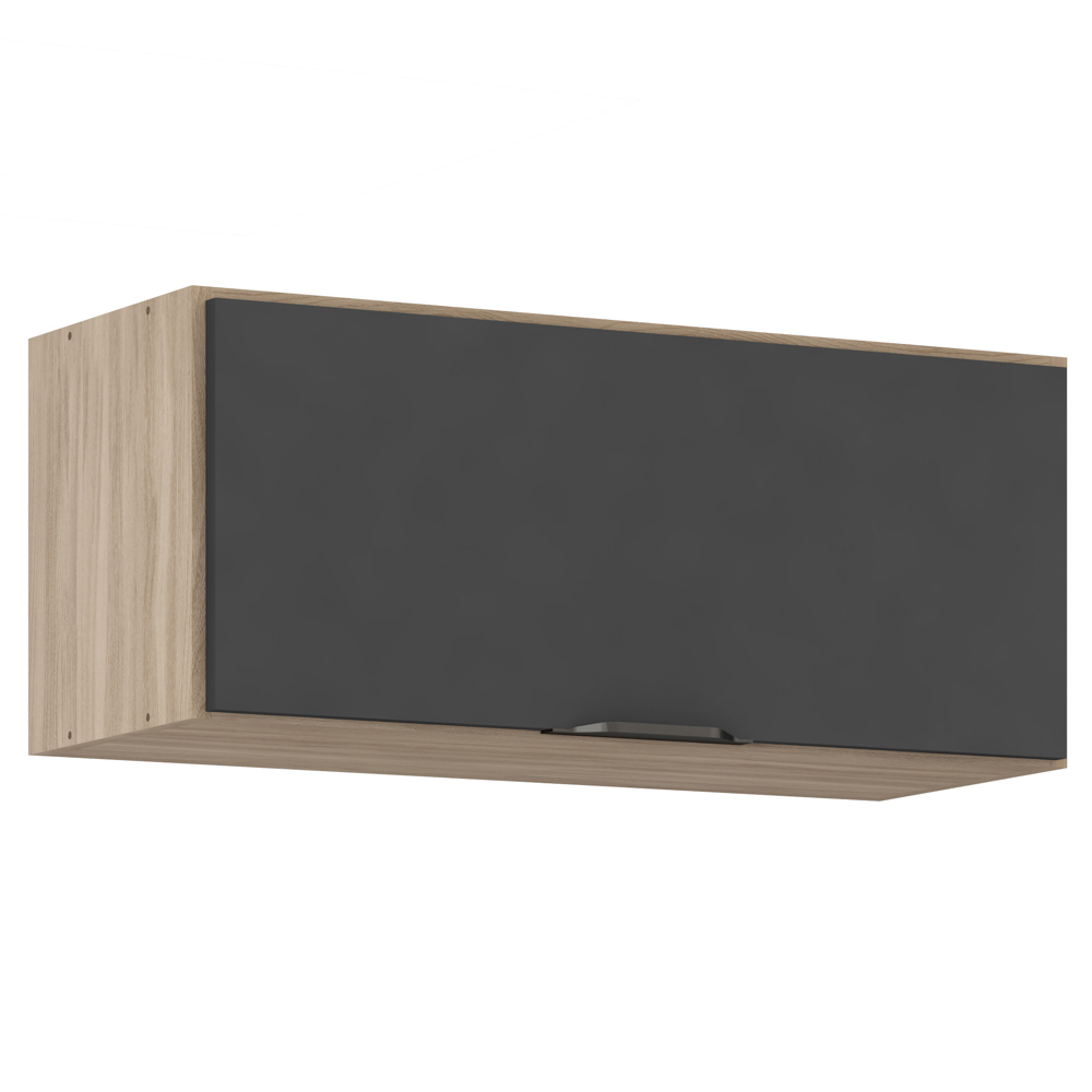 Armário Aéreo 1 Porta 70cm Firenze D02 Avena/Grafito - Mpozenato
