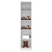Armário Multiuso 1 Porta 4 Prateleiras Reflex II D02 Branco - Mpozenato