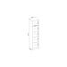 Armário Multiuso 1 Porta 4 Prateleiras Reflex II D02 Branco - Mpozenato