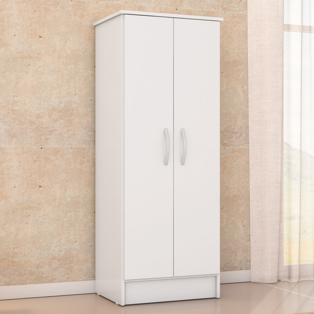 Armário Multiuso 2 Portas 3 Prateleiras Viena D02 Branco - Mpozenato