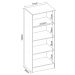 Armário Multiuso 2 Portas 3 Prateleiras Viena D02 Branco - Mpozenato