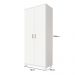 Armário Multiuso 2 Portas 4 Prateleiras New F08 Branco - Mpozenato