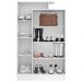 Armário Multiuso 2 Portas 6 Prateleiras Elite D02 Branco - Mpozenato
