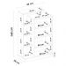 Armário Multiuso 2 Portas 6 Prateleiras Elite D02 Branco - Mpozenato