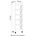 Armário Multiuso 52cm 2 Portas Muniz Z46 Castanho/Off White - Mpozenato