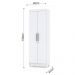 Armário Multiuso Cozinha Lavanderia 2 Portas Aline V02 Branco - Mpozenato
