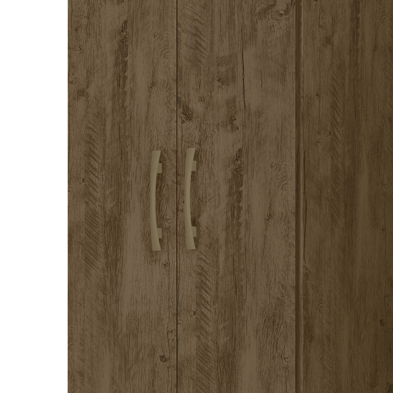 Armário Multiuso Lavanderia 55cm 2 Portas Staxx Castanho Wood Z17 - Mpozenato