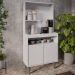 Armário de Cozinha 2 Portas Cantinho do Café 70cm Bella M24 Branco - Mpozenato