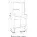 Armário de Cozinha 2 Portas Cantinho do Café 70cm Bella M24 Branco - Mpozenato