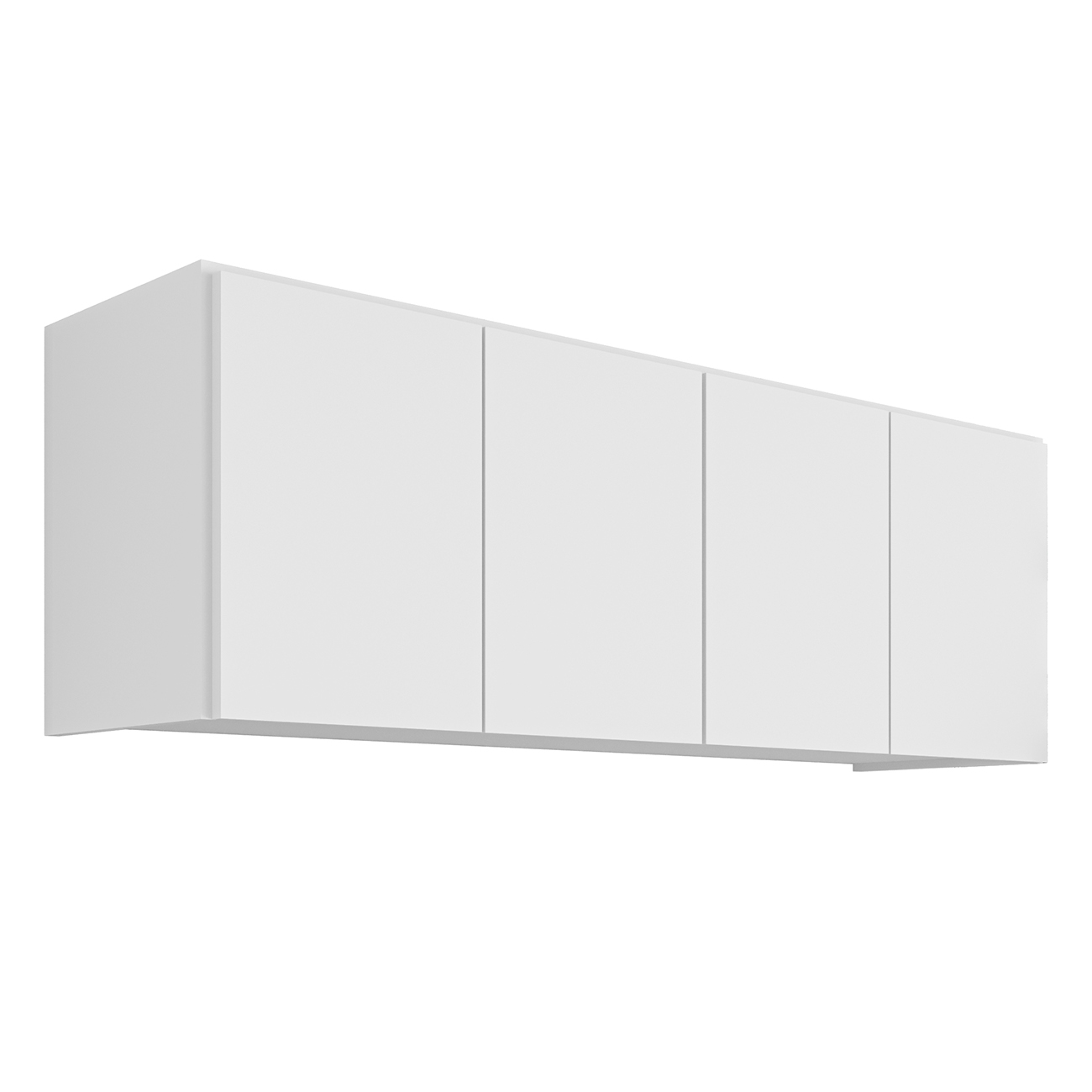 Armário de Cozinha Aéreo 118cm 4 Portas Monna Branco Z34    - Mpozenato