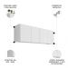 Armário de Cozinha Aéreo 118cm 4 Portas Monna Branco Z34    - Mpozenato
