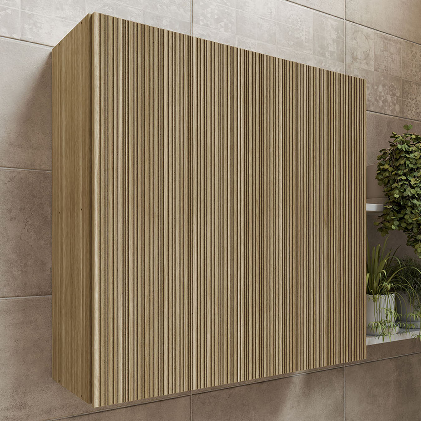 Armário de Cozinha Aéreo 2 Portas 80cm Minsk Freijó Z06 - Mpozenato