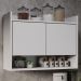 Armário de Cozinha Aéreo 71cm 2 Portas 1 Nicho Ceci M24 Branco - Mpozenato