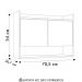 Armário de Cozinha Aéreo 71cm 2 Portas 1 Nicho Ceci M24 Branco - Mpozenato