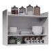 Armário de Cozinha Aéreo 71cm 2 Portas 1 Nicho Ceci M24 Branco - Mpozenato