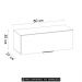 Armário de Cozinha Aéreo 80cm Grace Grafite Z44             - Mpozenato