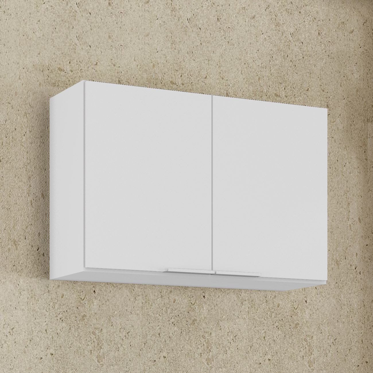 Armário de Cozinha Aéreo 80cm Pérola Z34 Branco             - Mpozenato