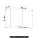 Armário de Cozinha Aéreo 80cm Pérola Z34 Branco             - Mpozenato