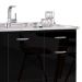 Armário de Cozinha CP01 Com Pia Inox Classic P11 Preto - Mpozenato