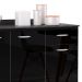 Armário de Cozinha CP01 Com Tampo 120cm Classic P11 Preto - Mpozenato