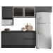 Armário de Cozinha CP02 e Tampo Grace Grafite Z44           - Mpozenato