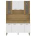 Armário de Cozinha Compacta 121cm Bruna Plus Freijó/Supremo Z06 - Mpozenato