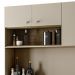 Armário de Cozinha Compacta 182cm Mary K02 Freijó/Vanilla - Mpozenato