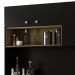 Armário de Cozinha Compacta 182cm Mary Z06 Freijó/Nero - Mpozenato