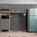 Armário de Cozinha Compacta 251cm Louis K02 Freijó/Gris - Mpozenato