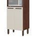 Armário de Cozinha Compacta 251cm Louis K02 Nogueira/Off - Mpozenato