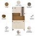 Armário de Cozinha Compacta 90cm Bruna Plus Freijó/Soft Z06 - Mpozenato