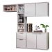 Armário de Cozinha Compacta Suspensa Vieira M24 Branco - Mpozenato