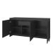 Balcão Aparador Buffet 3 Portas Madrid C14 Preto - Mpozenato